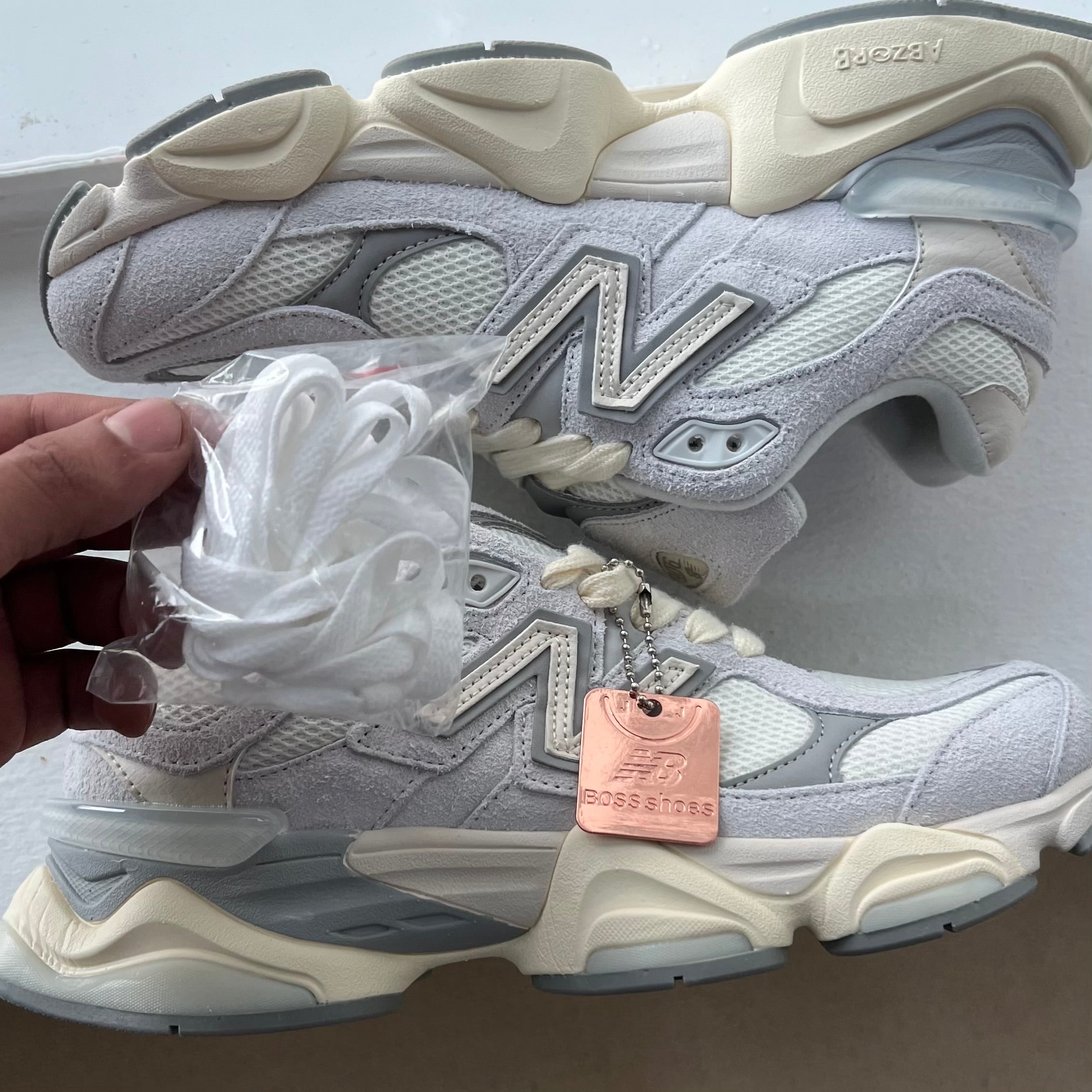 New Balance 9060 Quartz Grey Athletic Shoes