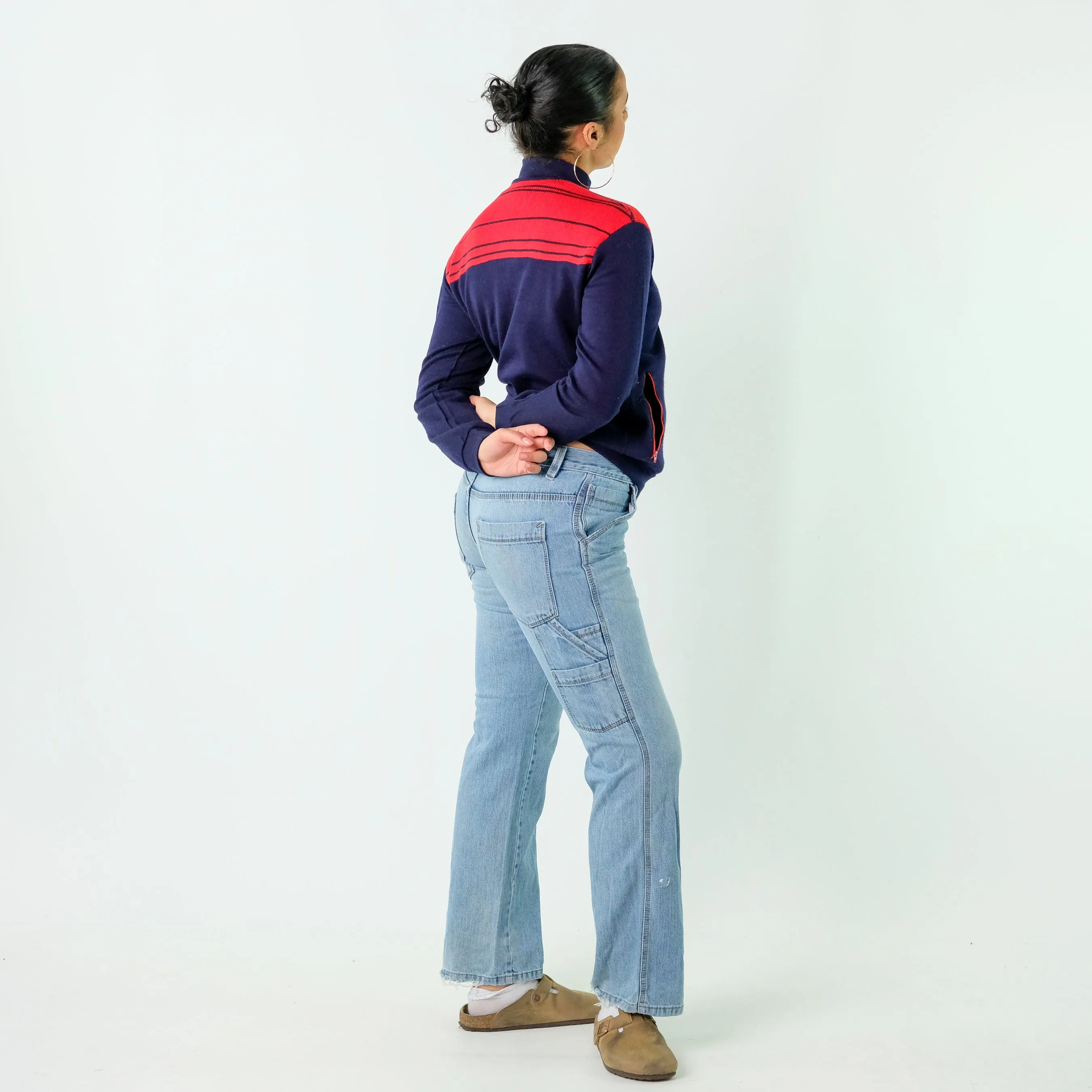 Blue y2ks Old Navy Denim Carpenter Jeans Baggy Pants (31x32)