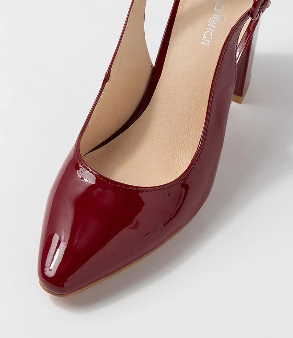 DIANA FERRARI Senice Cherry Patent Leather Heels